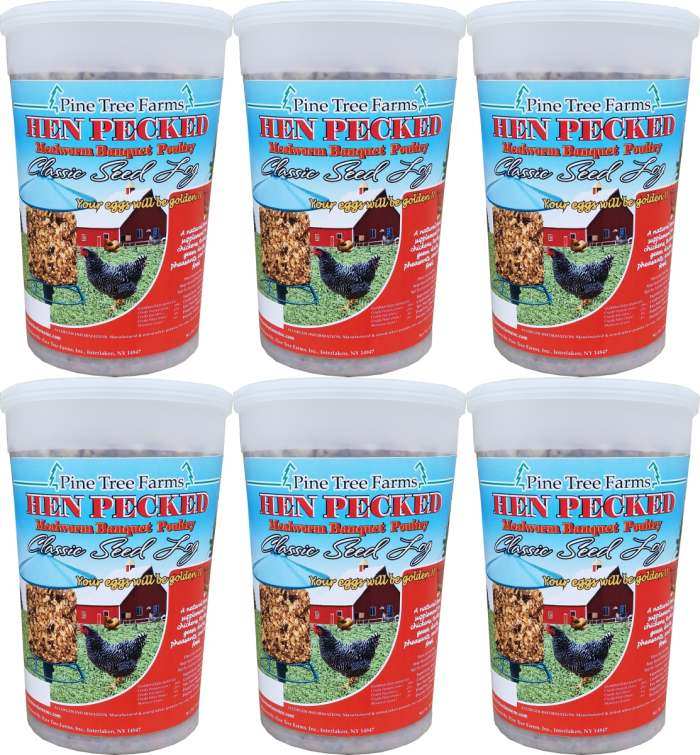 Hen Pecked Mealworm Poultry Classic Log 28oz 6/PK